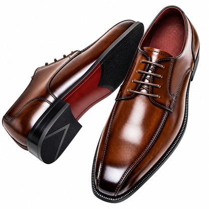 Chaussure Oxford homme en cuir à lacets Eiffel Cognac