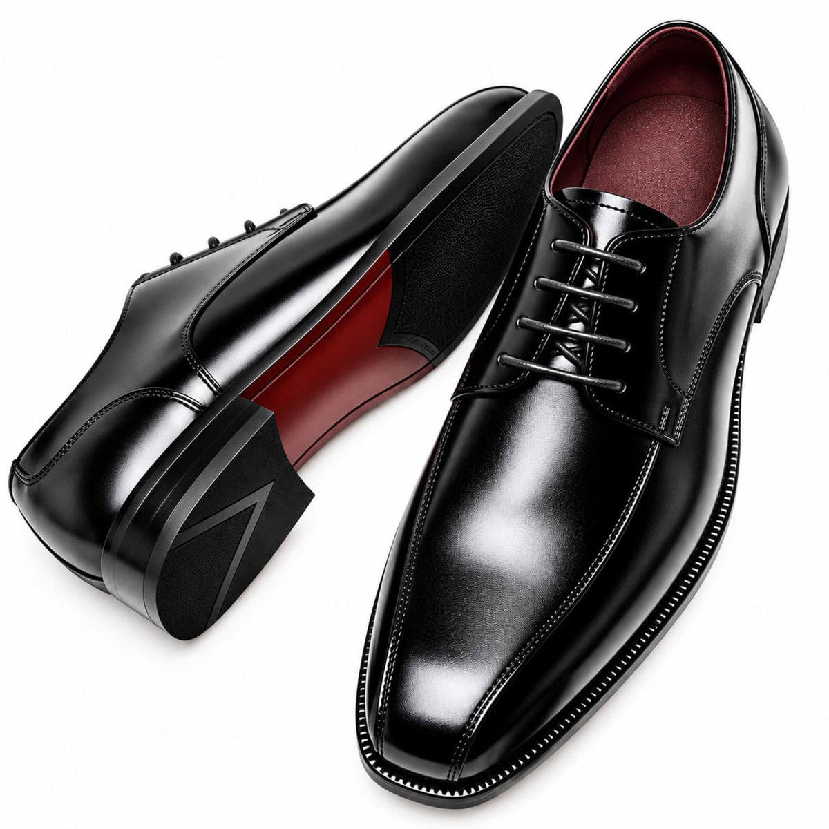 Chaussure Oxford homme en cuir à lacets Eiffel Noir